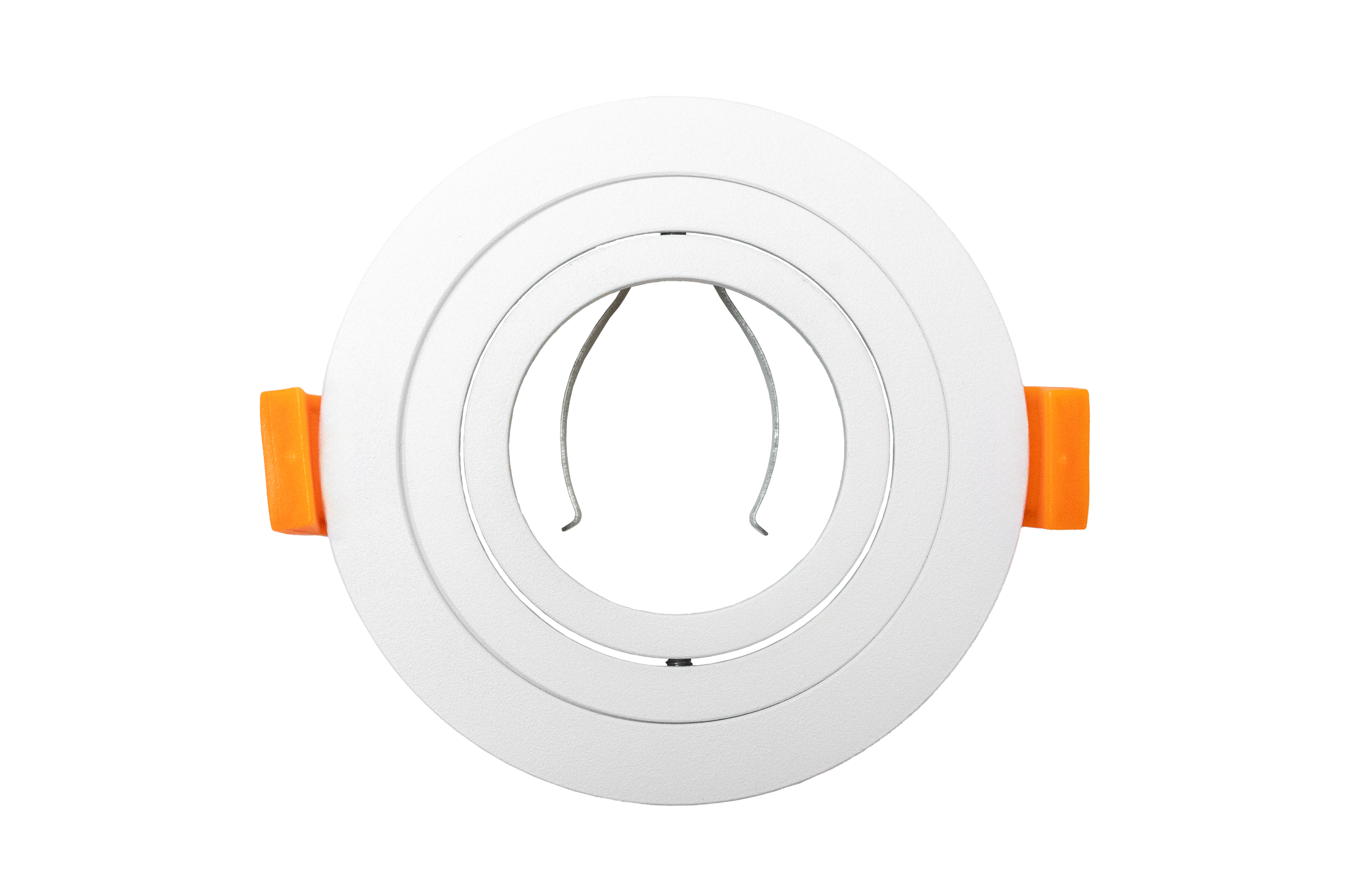 LED GU10 inbouwspot Armatuur Ø92xH23mm, boorgat Ø 80mm, IP20, Rond, Kantelbaar 30°, Wit