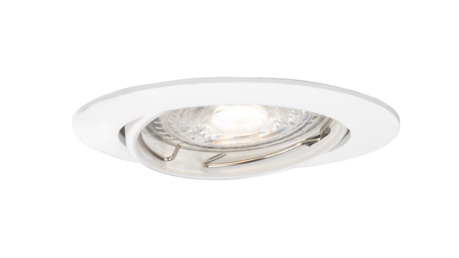 Led inbouwspot Armatuur Ø82xH22mm, boorgat Ø70mm, IP20, Rond, Kantelbaar 30°, Wit