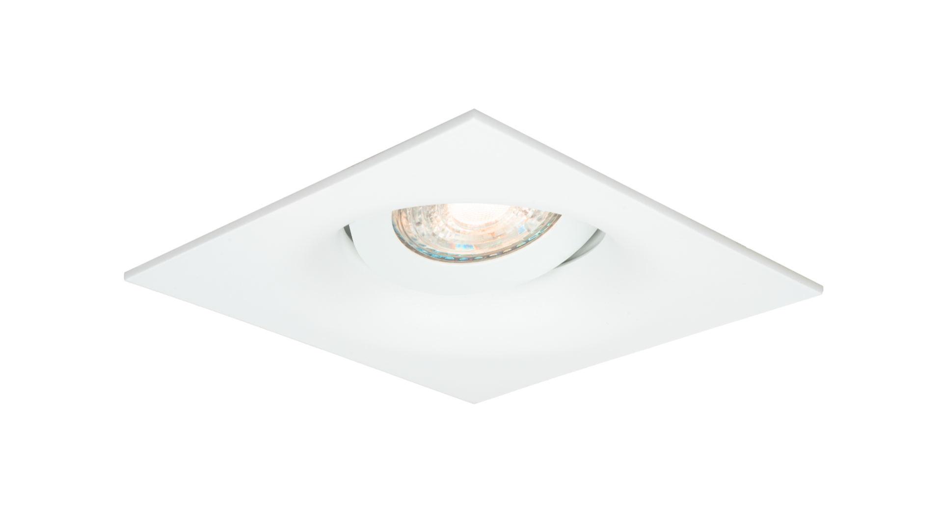 Led inbouwspot Armatuur Ø110x110xH40mm, boorgat Ø92-95mm, IP20, Vierkant, Wit
