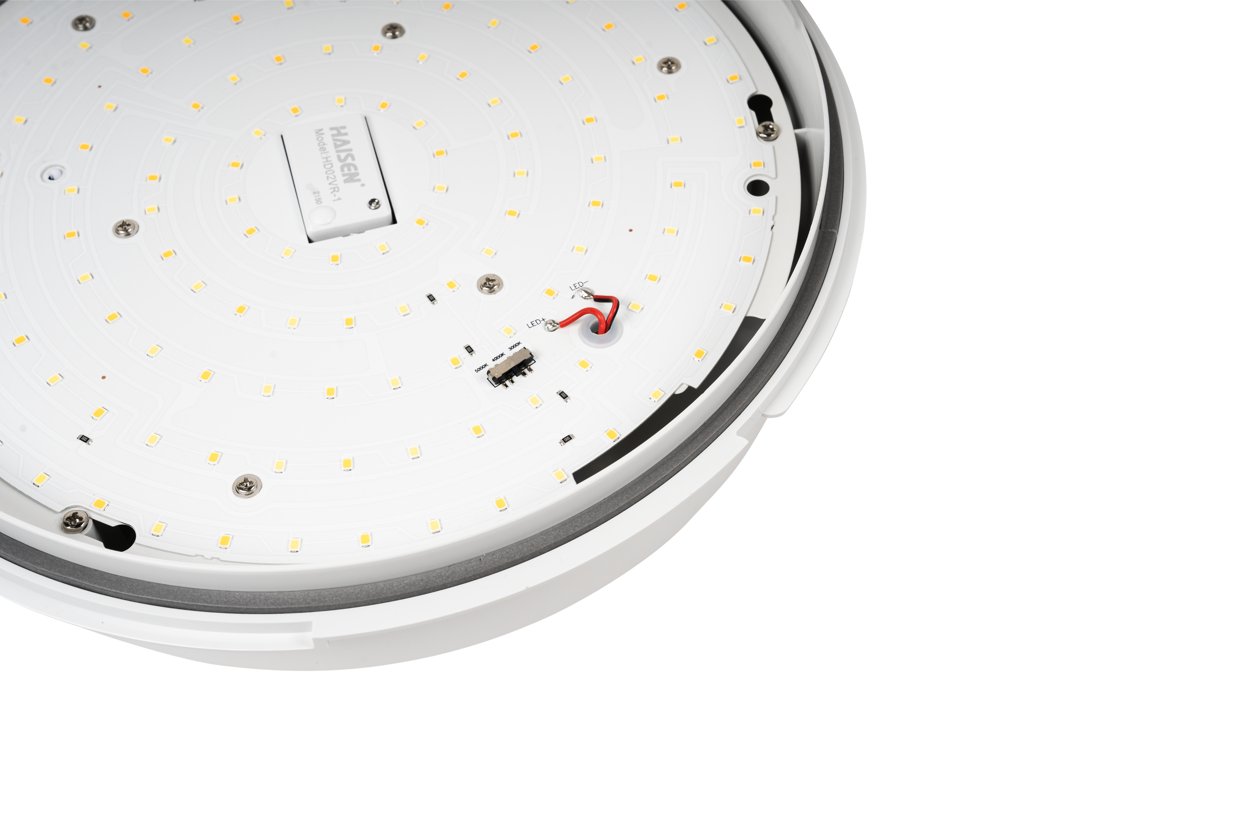 Led Wand- en plafondarmatuur 10w t/m 20w instelbaar, 3-CCT in 1, 1800lm, 120° CRI≥80, Ø 320xH113, IP65, IK8, Wit, SENSOR