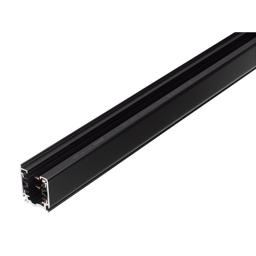 NORDIC Aluminium 3-Fase Spanningsrail 1000mm – Zwart